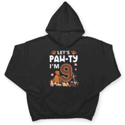 9 Year Old Puppy Dog Birthday Pawty Dogs 9th Party T Shirt - Dream Art Europa