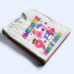 9 Years Old 9th Birthday Girls Cute Cat Awesome Since 2013 T Shirt - Dream Art Europa