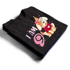 9th birthday girl dog puppies children I am 9 T Shirt - Dream Art Europa