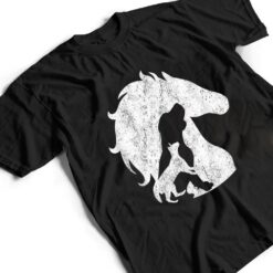 A Nice Horse Dog Cat Design Silhouette of Horses Dogs Cats T Shirt - Dream Art Europa