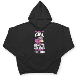 A girl who love dogs and donuts T Shirt - Dream Art Europa