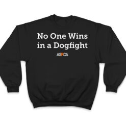 ASPCA No One Wins in a Dogfight Text T Shirt - Dream Art Europa