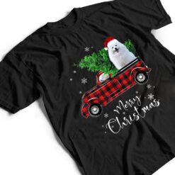 American Eskimo Red Truck Christmas funny dog T Shirt - Dream Art Europa