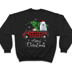 American Eskimo Red Truck Christmas funny dog T Shirt - Dream Art Europa