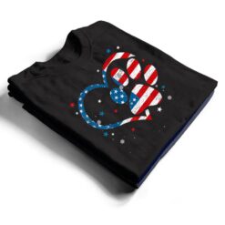 American Flag Patriotic Dog & Cat Paw Print - 4th Of July T Shirt - Dream Art Europa