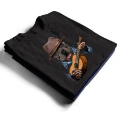 American Pit Bull Terrier Playing Guitar Dog Guitar Player T Shirt - Dream Art Europa