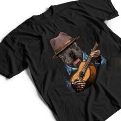 American Pit Bull Terrier Playing Guitar Dog Guitar Player T Shirt - Dream Art Europa