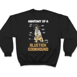 Anatomy Of A Bluetick Coonhound T Shirt - Dream Art Europa