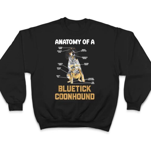 Anatomy Of A Bluetick Coonhound T Shirt