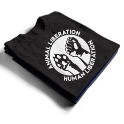 Animal Rights Liberation Vegan Vegetarian Dog Paw T Shirt - Dream Art Europa