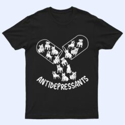 Antidepressants, Pitbull Dog Lovers, Funny Dog Owner T Shirt