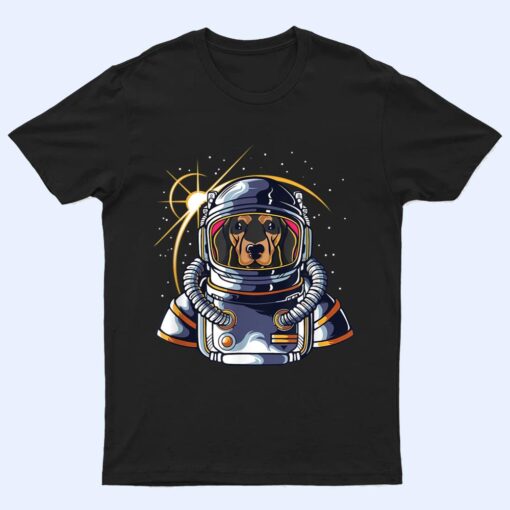 Astronaut Dachshund in Spacesuit Wiener Sausage Dog Lover T Shirt