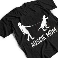 Aussie Mom Australian Shepherd Dog Dinosaur Women Mother T Shirt - Dream Art Europa