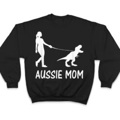 Aussie Mom Australian Shepherd Dog Dinosaur Women Mother T Shirt - Dream Art Europa