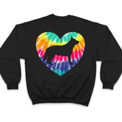 Australian Cattle Dog Heart With Tie dye Print Dog Mom Dad T Shirt - Dream Art Europa