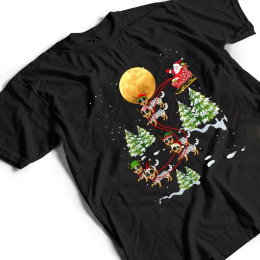 Australian Cattle Dog Reindeer Christmas Riding Santa T Shirt