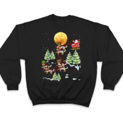 Australian Cattle Dog Reindeer Christmas Riding Santa T Shirt - Dream Art Europa