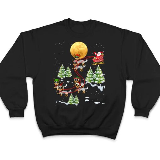 Australian Cattle Dog Reindeer Christmas Riding Santa T Shirt