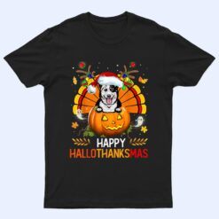 Australian Cattle Happy Hallothanksmas Halloween Christmas T Shirt