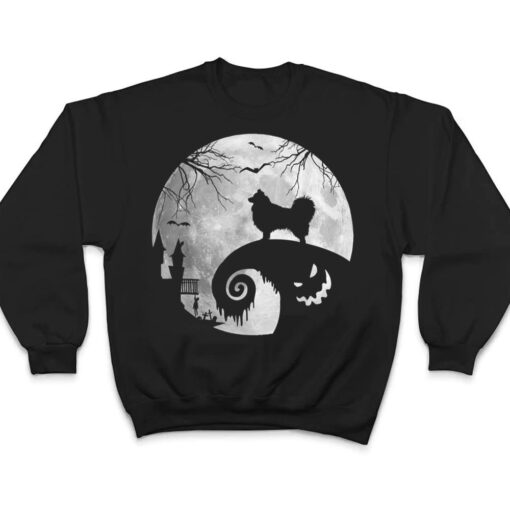 Australian Shepherd Dog And Moon Halloween Costume Dog Lover T Shirt