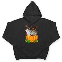 Australian Shepherd Dog Happy Thanksgiving Pumpkin Fall T Shirt - Dream Art Europa