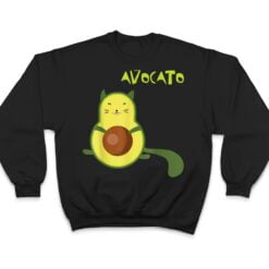 Avocato Funny Cute Cat Avocado Gift For Vegan T Shirt - Dream Art Europa