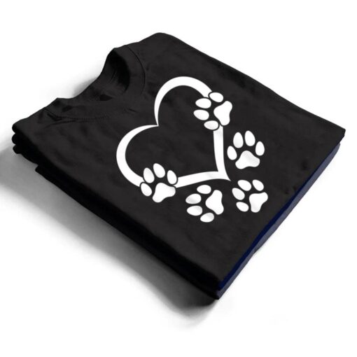 Baby Dog Paw Heart - Dog Paws Hearts Dog Paw Print T Shirt