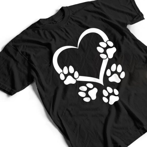 Baby Dog Paw Heart - Dog Paws Hearts Dog Paw Print T Shirt