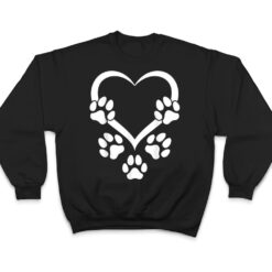 Baby Dog Paw Heart - Dog Paws Hearts Dog Paw Print T Shirt - Dream Art Europa