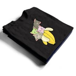 Bananya Banana Funny Cat Cute Kawaii Kitten T-Shirt T Shirt - Dream Art Europa