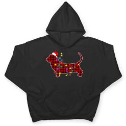 Basset Hound Dog Lights Christmas Matching Family T Shirt - Dream Art Europa