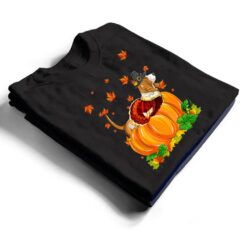 Basset Hound Dog Thanksgiving Turkey Fall Autumn Pumpkin T Shirt - Dream Art Europa