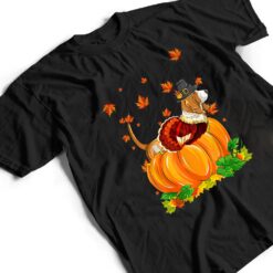 Basset Hound Dog Thanksgiving Turkey Fall Autumn Pumpkin T Shirt - Dream Art Europa