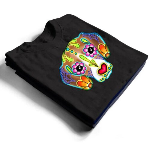 Beagle - Day of the Dead Sugar Skull Dog T Shirt