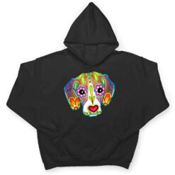 Beagle - Day of the Dead Sugar Skull Dog T Shirt - Dream Art Europa