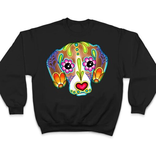 Beagle - Day of the Dead Sugar Skull Dog T Shirt