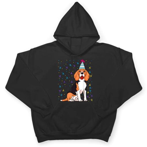 Beagle Dog Birthday Celebration Animal Bday Party Lover T Shirt