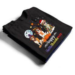 Beagle Dog Halloween Merry Christmas Happy Hallothanksmas T Shirt - Dream Art Europa