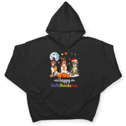 Beagle Dog Halloween Merry Christmas Happy Hallothanksmas T Shirt - Dream Art Europa