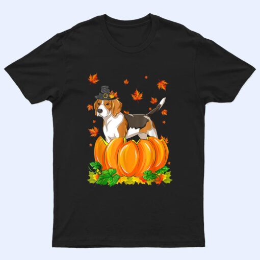 Beagle Happy Thanksgiving Dog Pumpkin Fall Autumn T Shirt