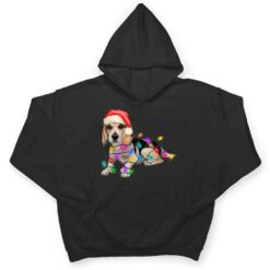 Beagle Santa Christmas Tree Lights Xmas Boys Dog Dogmas T Shirt - Dream Art Europa