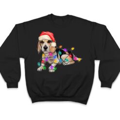 Beagle Santa Christmas Tree Lights Xmas Boys Dog Dogmas T Shirt - Dream Art Europa