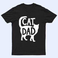 Best Cat Dad Christmas Men Kitty Papa Gift Daddy Fathers Day Ver 2 T Shirt