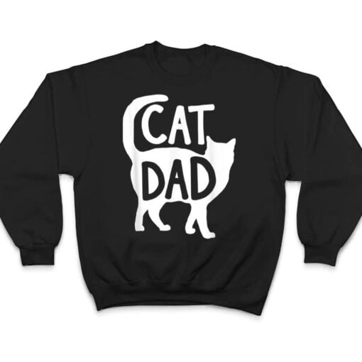 Best Cat Dad Christmas Men Kitty Papa Gift Daddy Fathers Day Ver 2 T Shirt