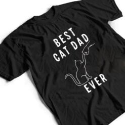 Best Cat Dad Ever Shirt Cat Daddy Paw Fist Bump Meow Cat T Shirt - Dream Art Europa