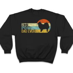 Best Pom Dad Ever Pomeranian Papa Dog Dad Retro Vintage T Shirt - Dream Art Europa