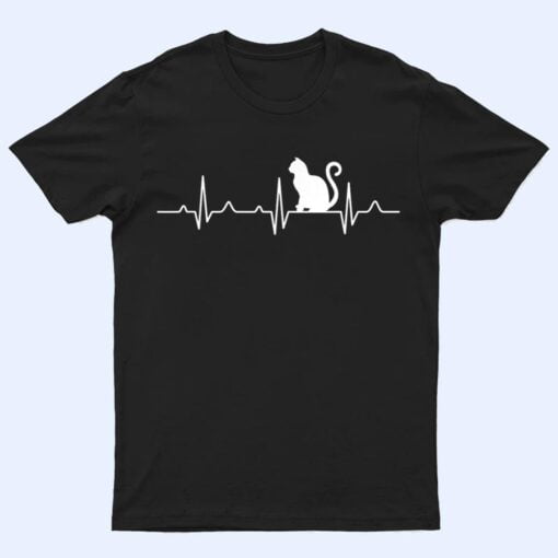 Big Cat Heartbeat Crazy Lady Love Rescue Ladies T Shirt