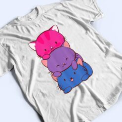 Bisexual Pride Kawaii Kitty Cat Stack Anime T Shirt - Dream Art Europa