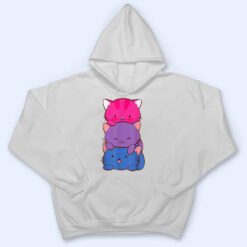 Bisexual Pride Kawaii Kitty Cat Stack Anime T Shirt - Dream Art Europa