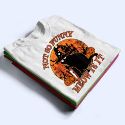 Black-Cat Not So Funny Meow Is It Murderous Cat With Knife T Shirt - Dream Art Europa